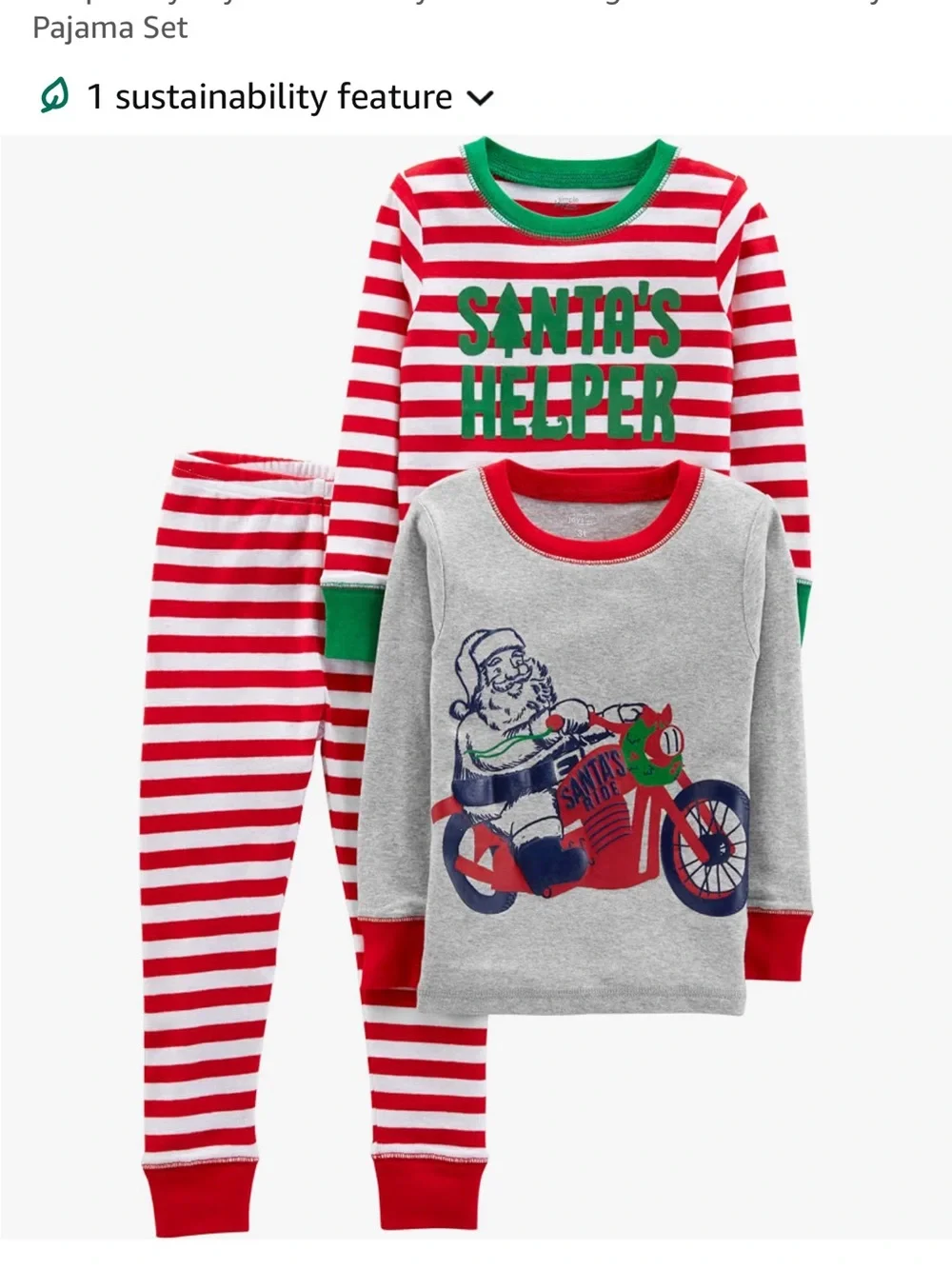 Carters 3 piece pajama set